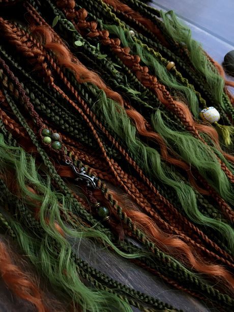 Дреды «Молодая Баба Яга», ручная работа