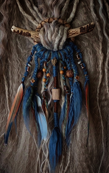 Заколка «Небраска», ручная работа