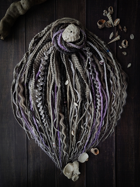 Дреды «Зимний океан», ручная работа