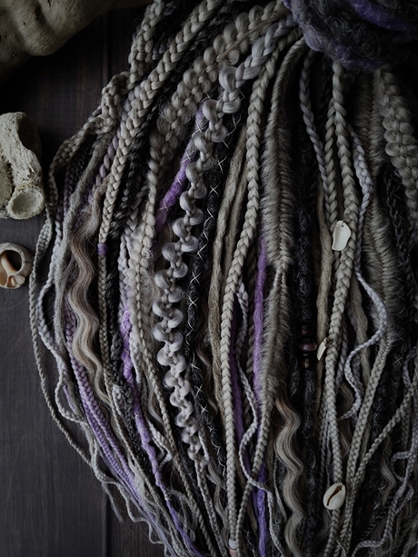 Дреды «Зимний океан», ручная работа