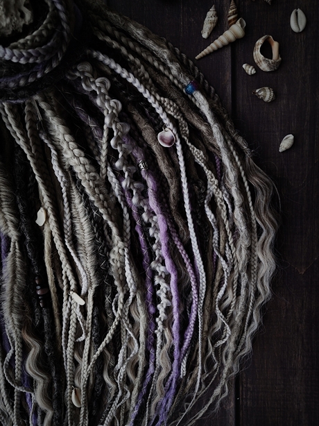 Дреды «Зимний океан», ручная работа